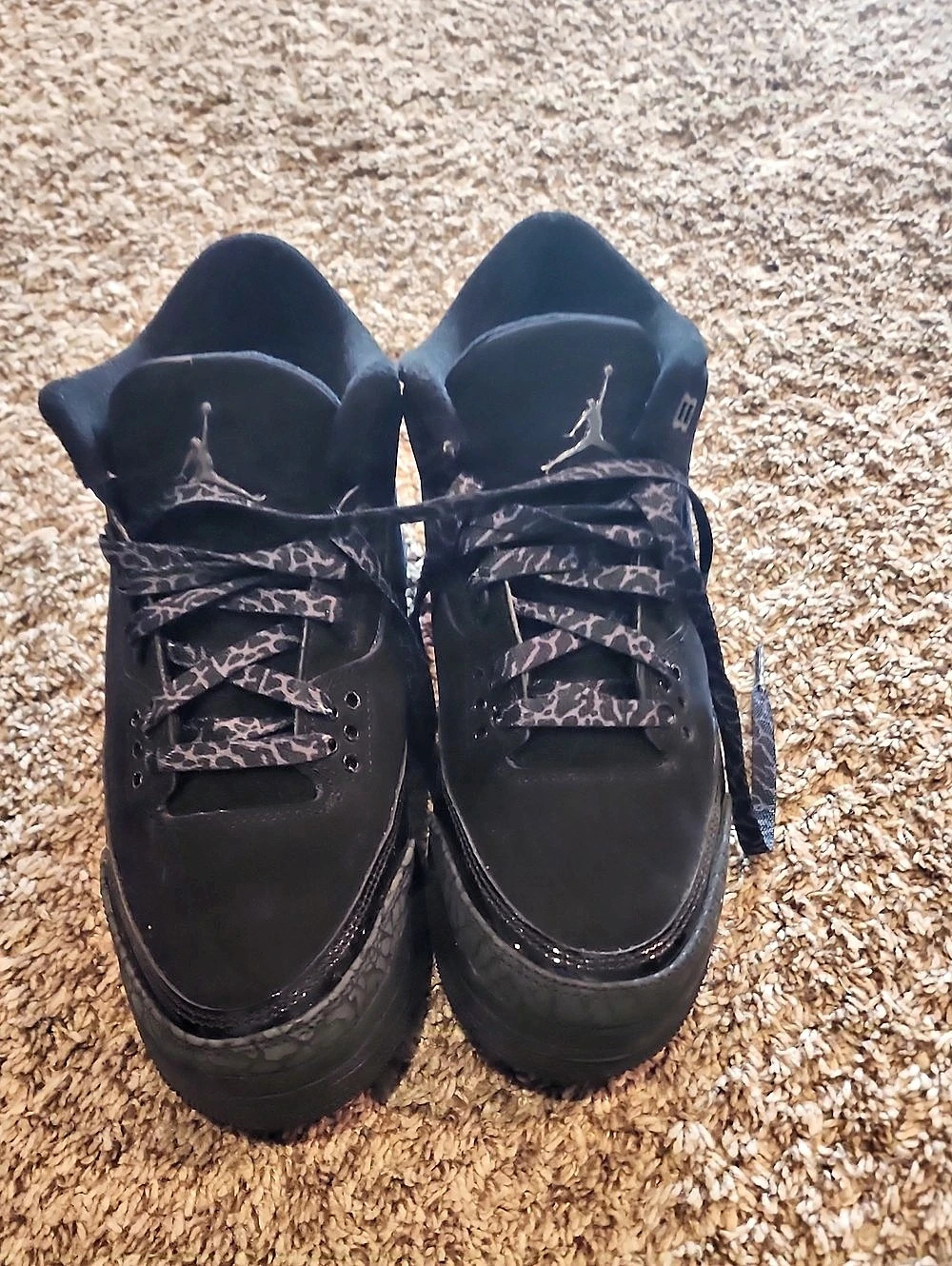 Jordan Air Jordan 3 Retro GS 'Black Cat' Black Sneakers US 6Y